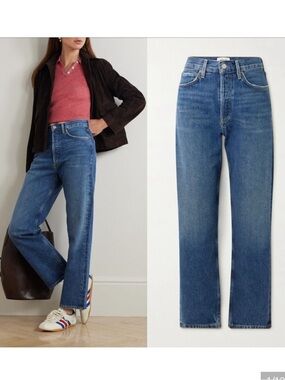 Agolde mid rise 90s loose fit jeans dark blue size 27 great condition
